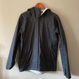 Patagonia Rain Jacket hooded navy windbreaker